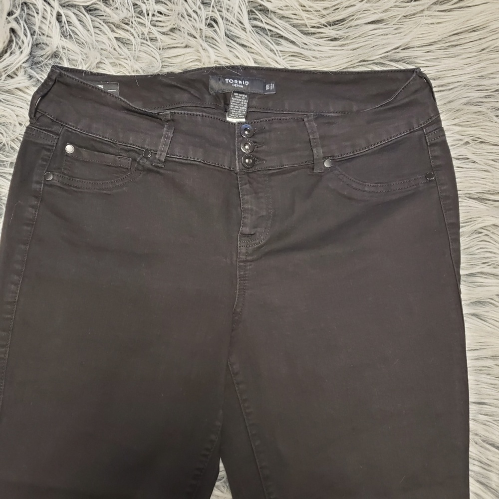 Torrid black denim jeggings